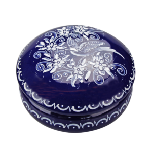 Bonbonnière grand modèle Bleu de Nevers
